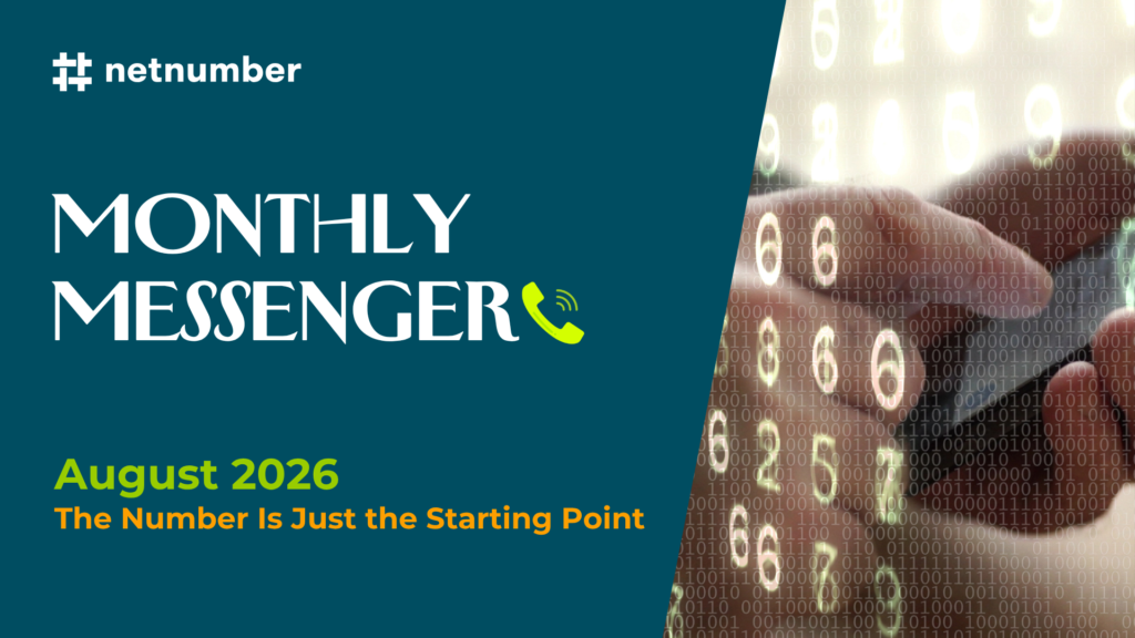 netnumber Monthly Messenger Aug 2026